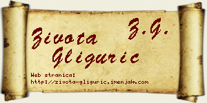 Života Gligurić vizit kartica